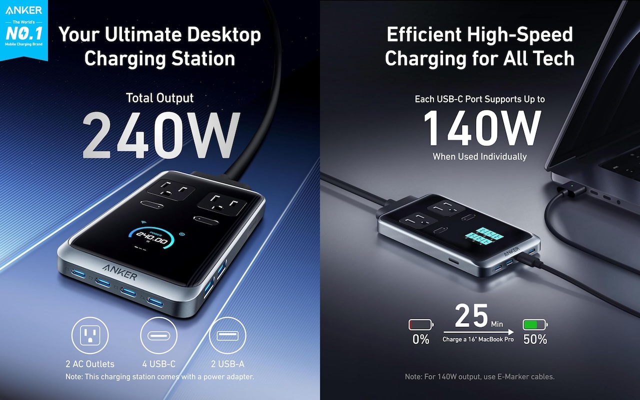 Anker Prime Charging Station (8-in-1, 240W)