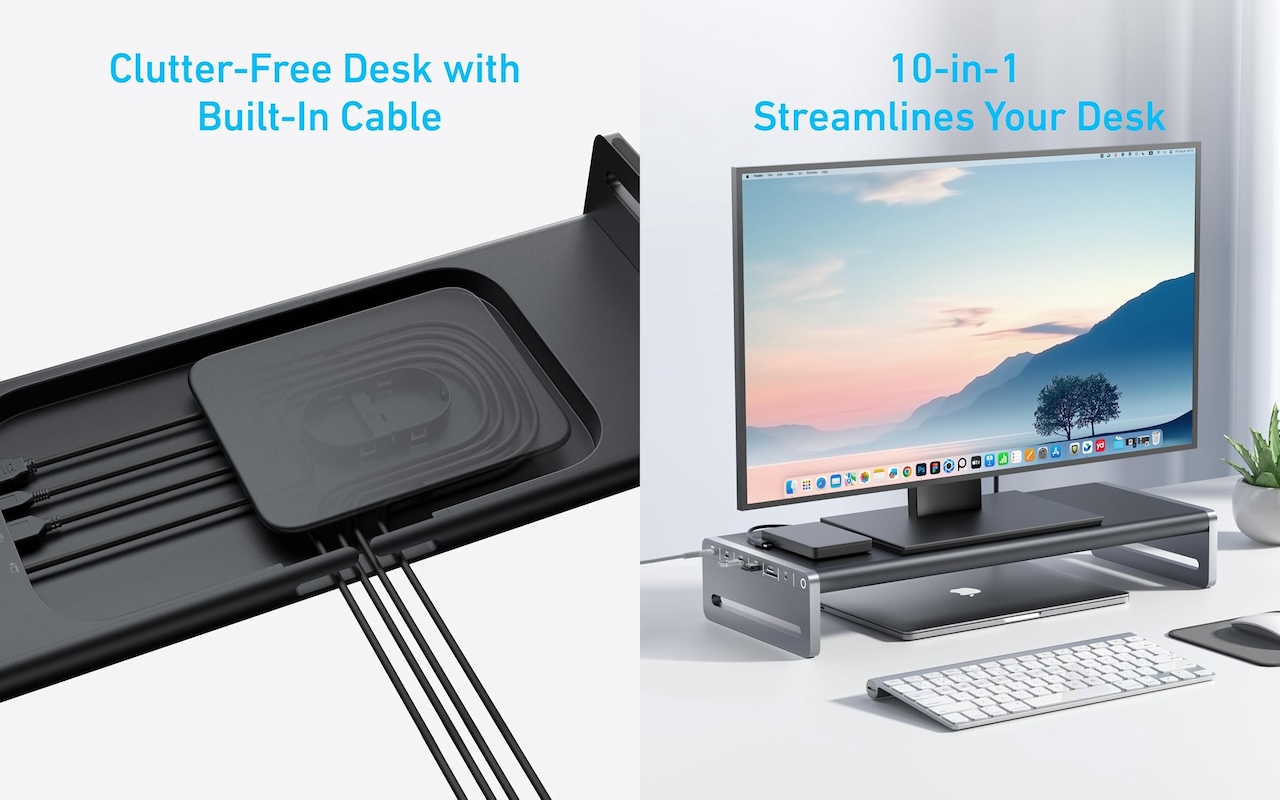 Anker USB-C Hub (10-in-1, Monitor Stand)