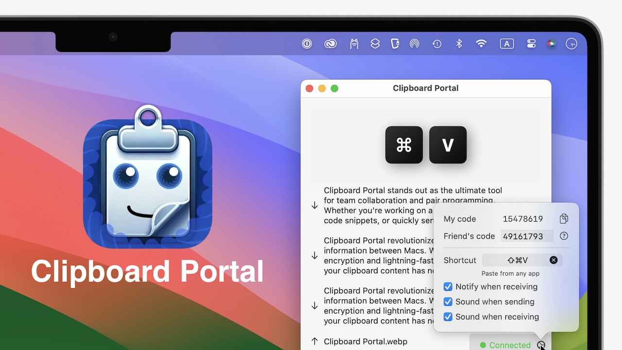 Clipboard Portal for Mac