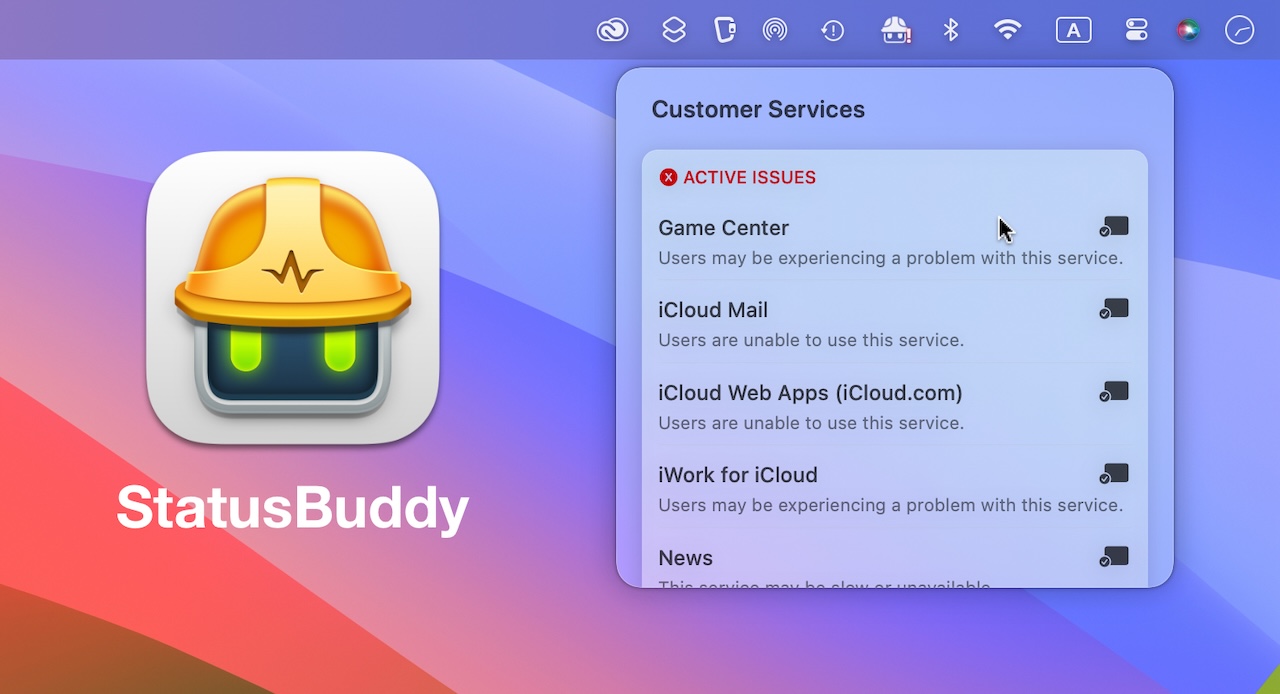 StatusBuddy v2 for Mac