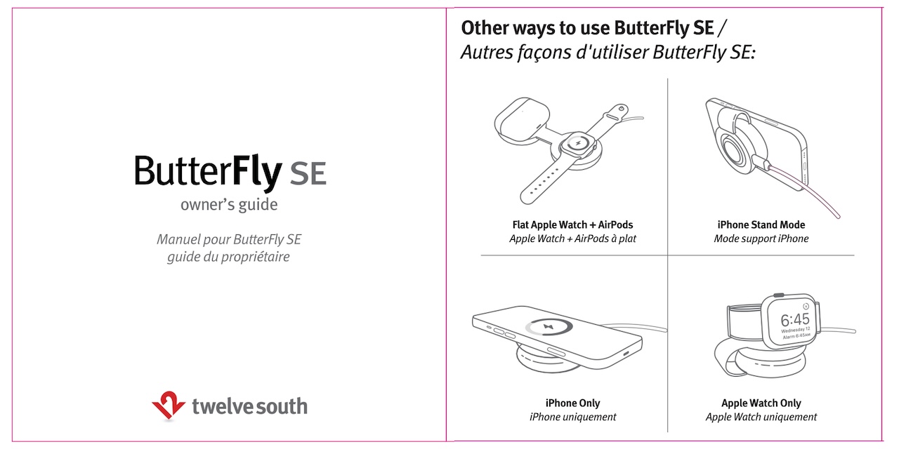 ButterFly SE 2-in-1 Qi2 Charger – Twelve South