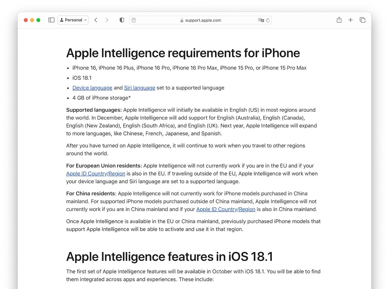 Apple Intelligence