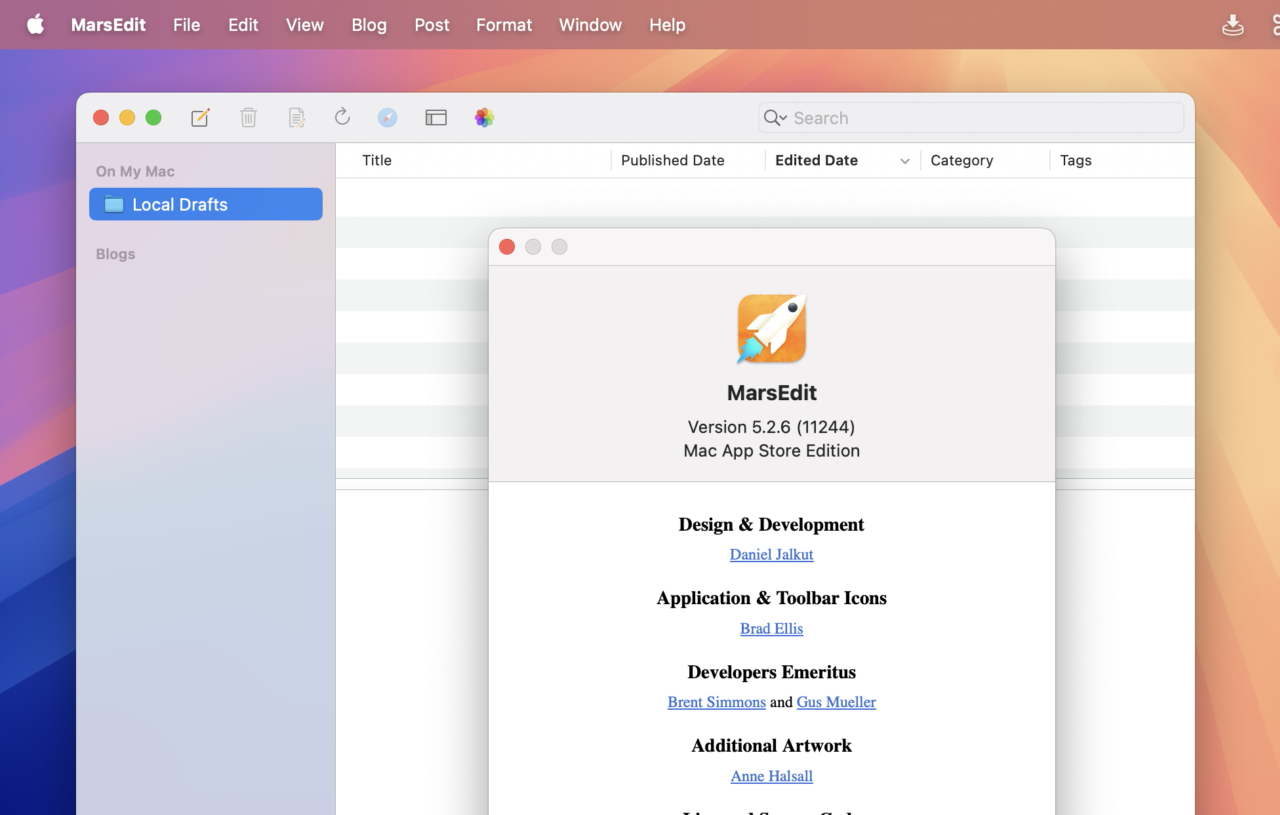 MarsEdit 5 - Blog Editor