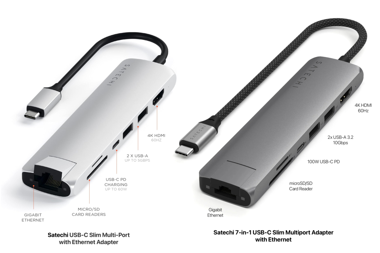 Satechi USB-C Hub 2020 vs 2024