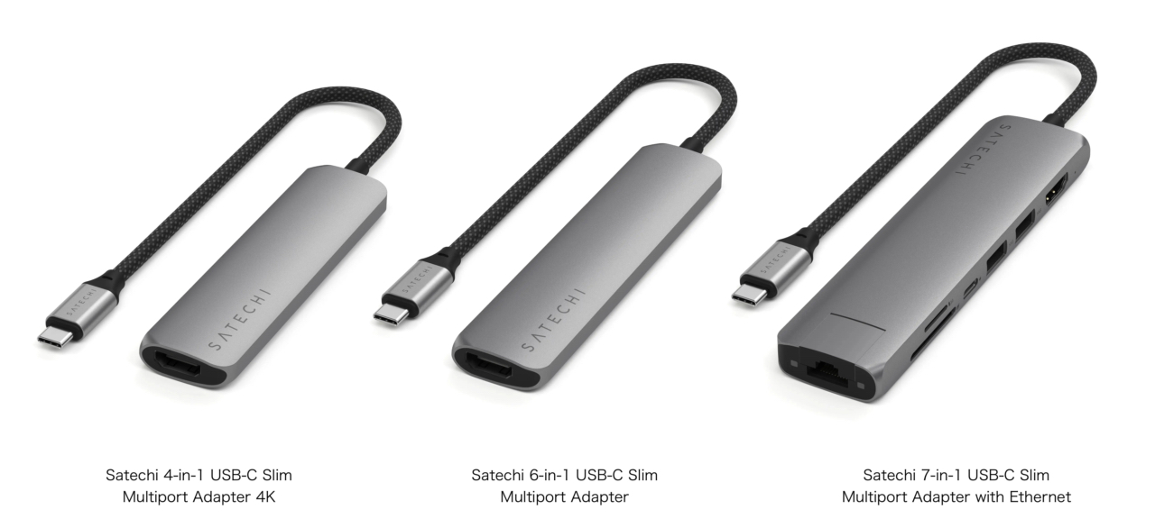 7-in-1 USB-C Slim Multiport Adapter with Ethernet