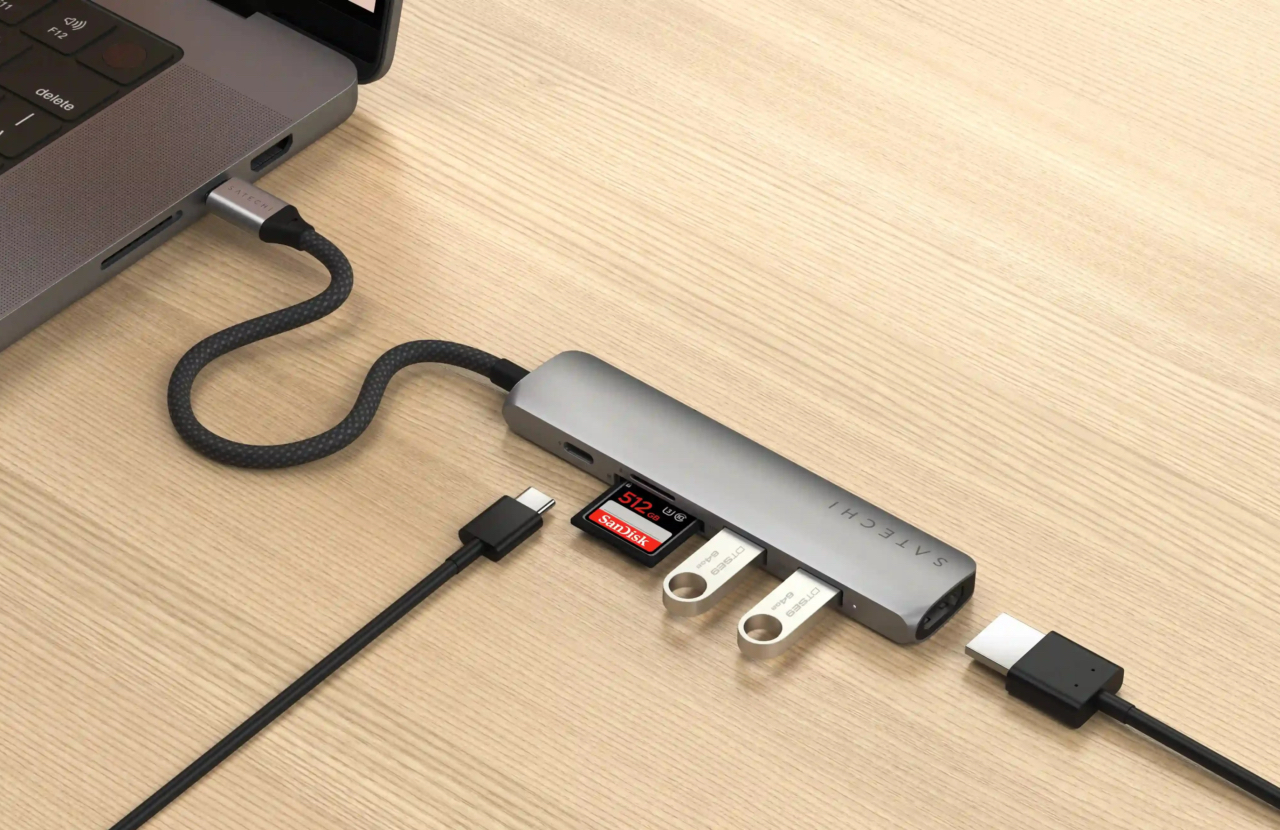 Satechi 6-in-1 USB-C Slim Multiport Adapter