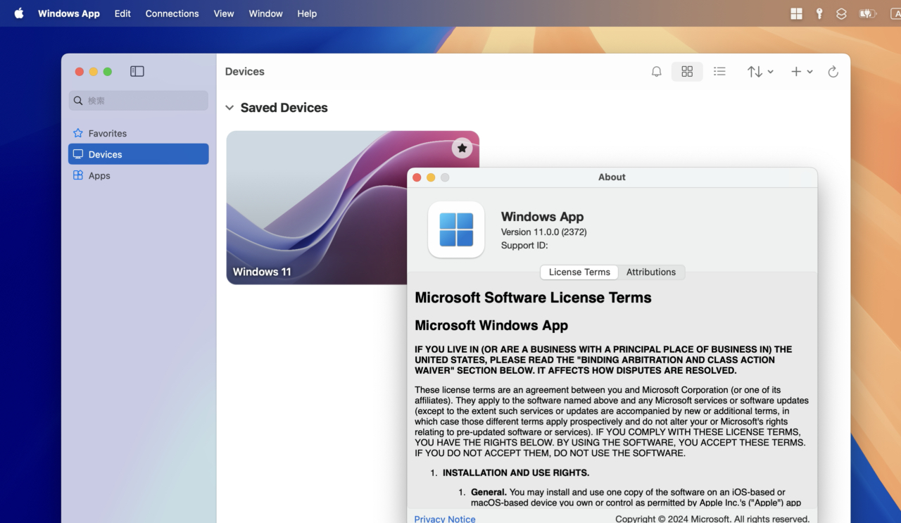 Windows App v11.0