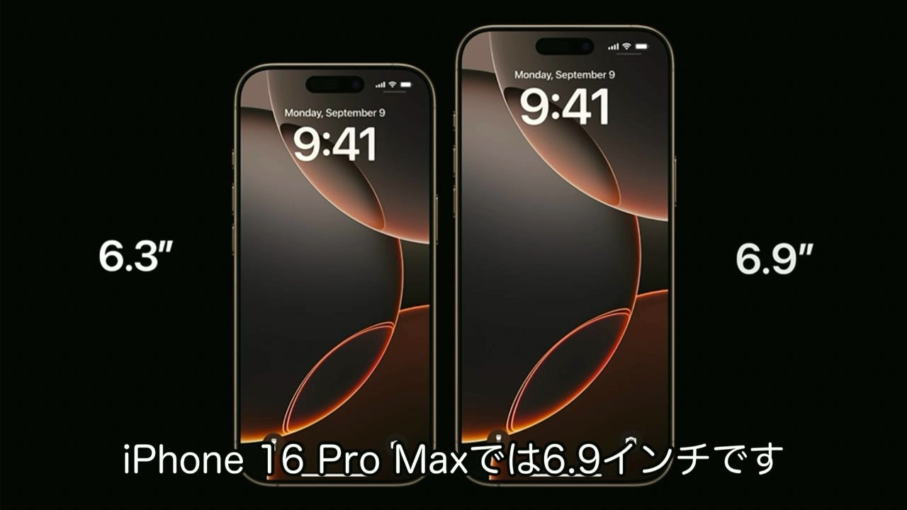 iPhone 16 Pro and iPhone 16 Pro Max Display Size