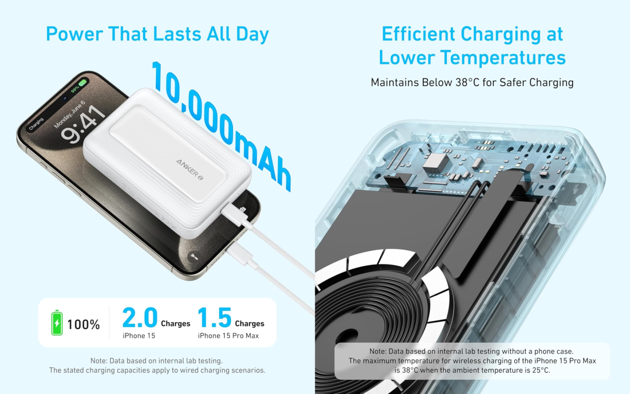 Anker Zolo Power Bank (10K, 30W, Magnetic)