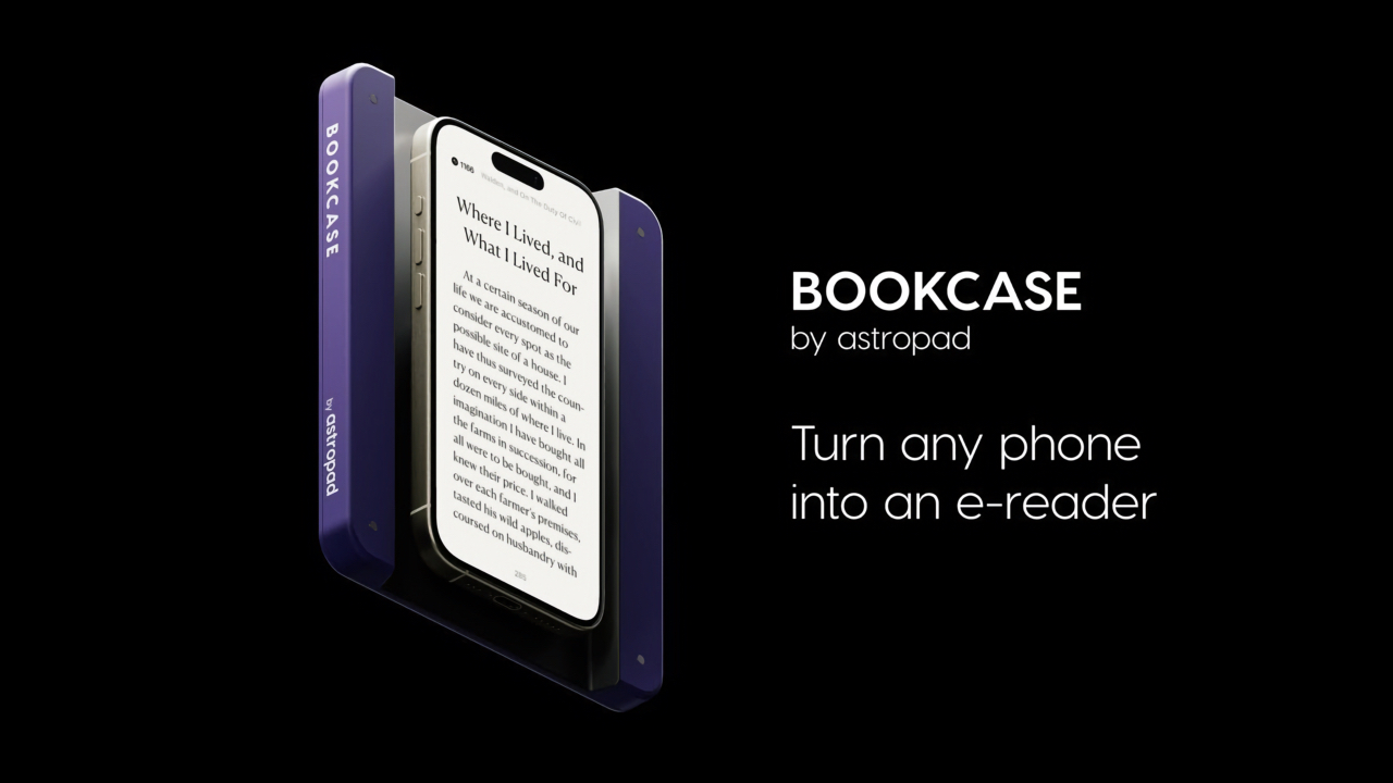 Bookcase Turn any phone into an e-reader