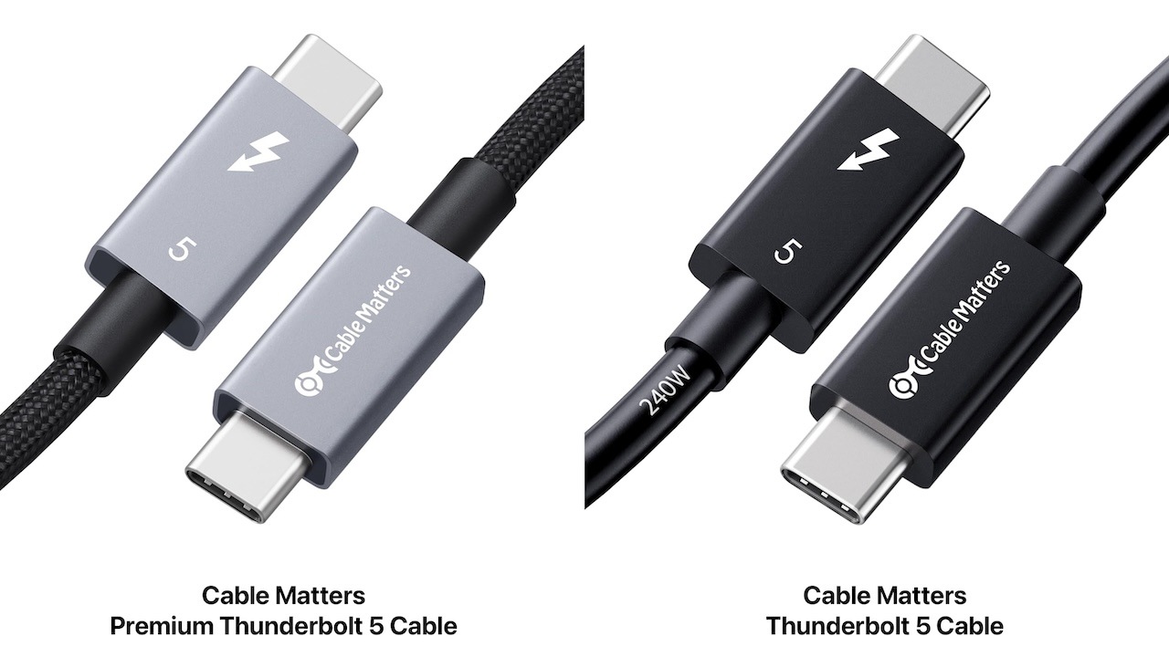 Cable Matters Premium Thunderbolt 5 CableとThunderbolt 5 Cable