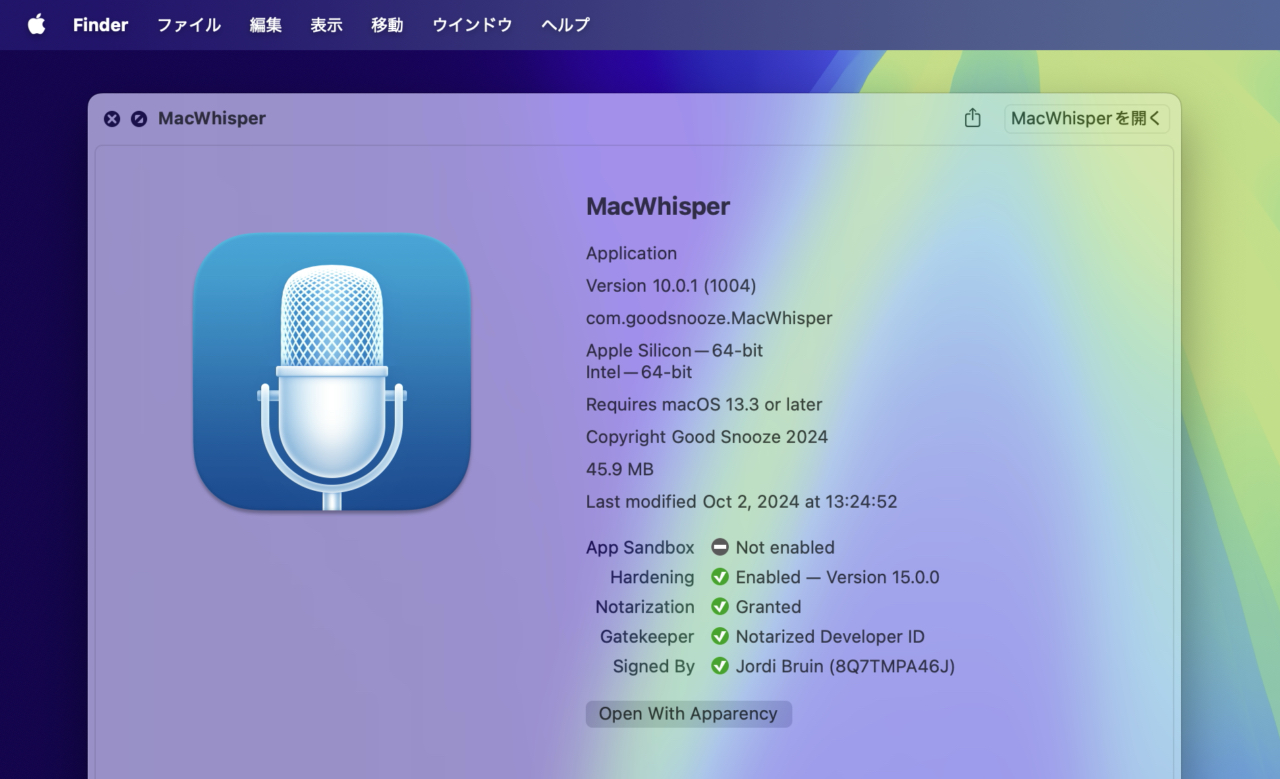 MacWhisper v10.0 Turbo