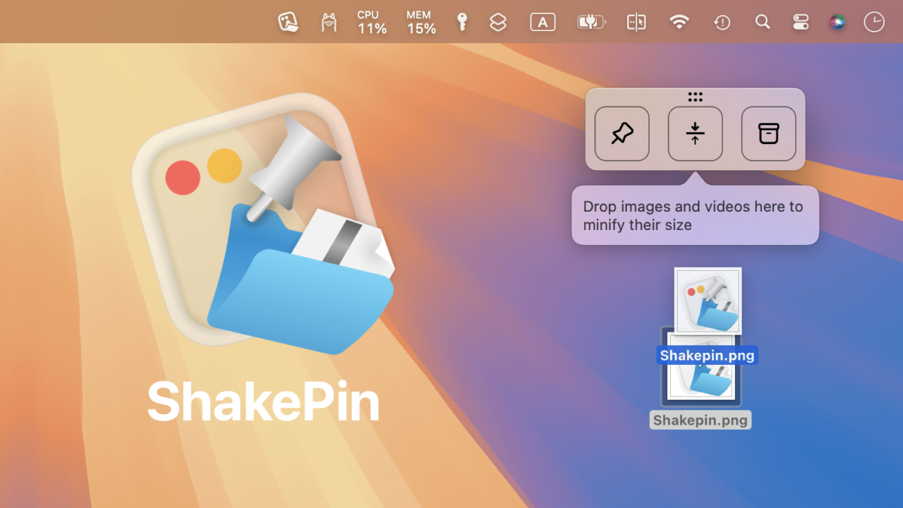 Shakepin for Mac