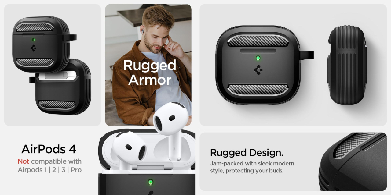 Rugged Armor for AirPods 4