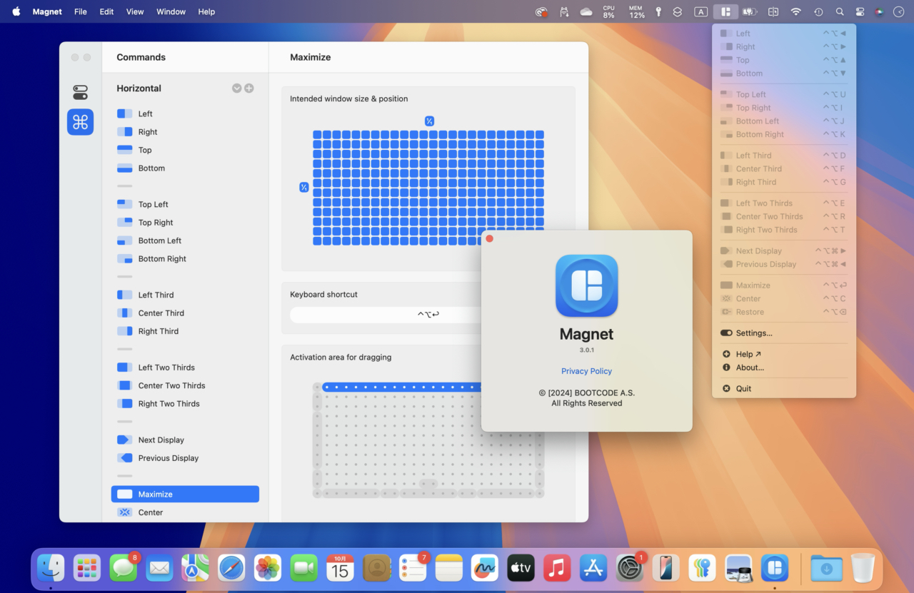 Window Manager Magnet v3.0 for Mac
