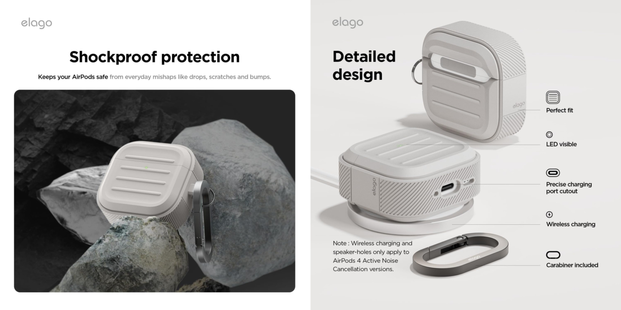 elago AirPods 4 ARMOR CASE