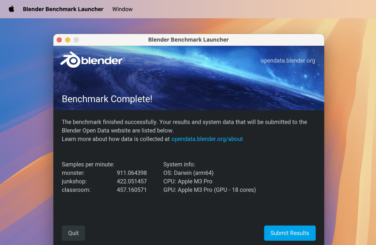 Blender Benchmark