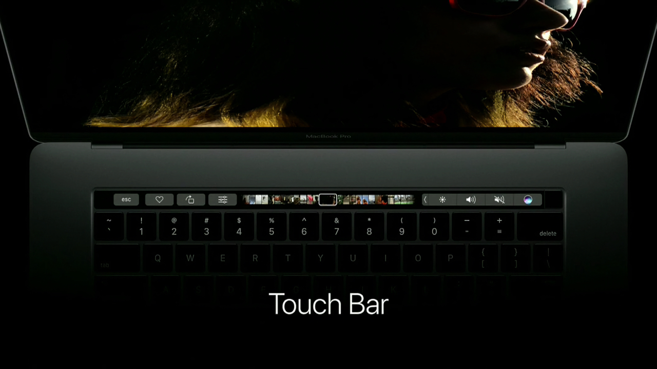 MacBook Pro (15-inch, 2016)のTouch Bar