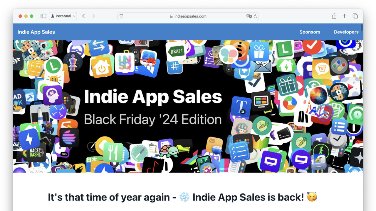 Indie App Sales Black Friday 24 Edition