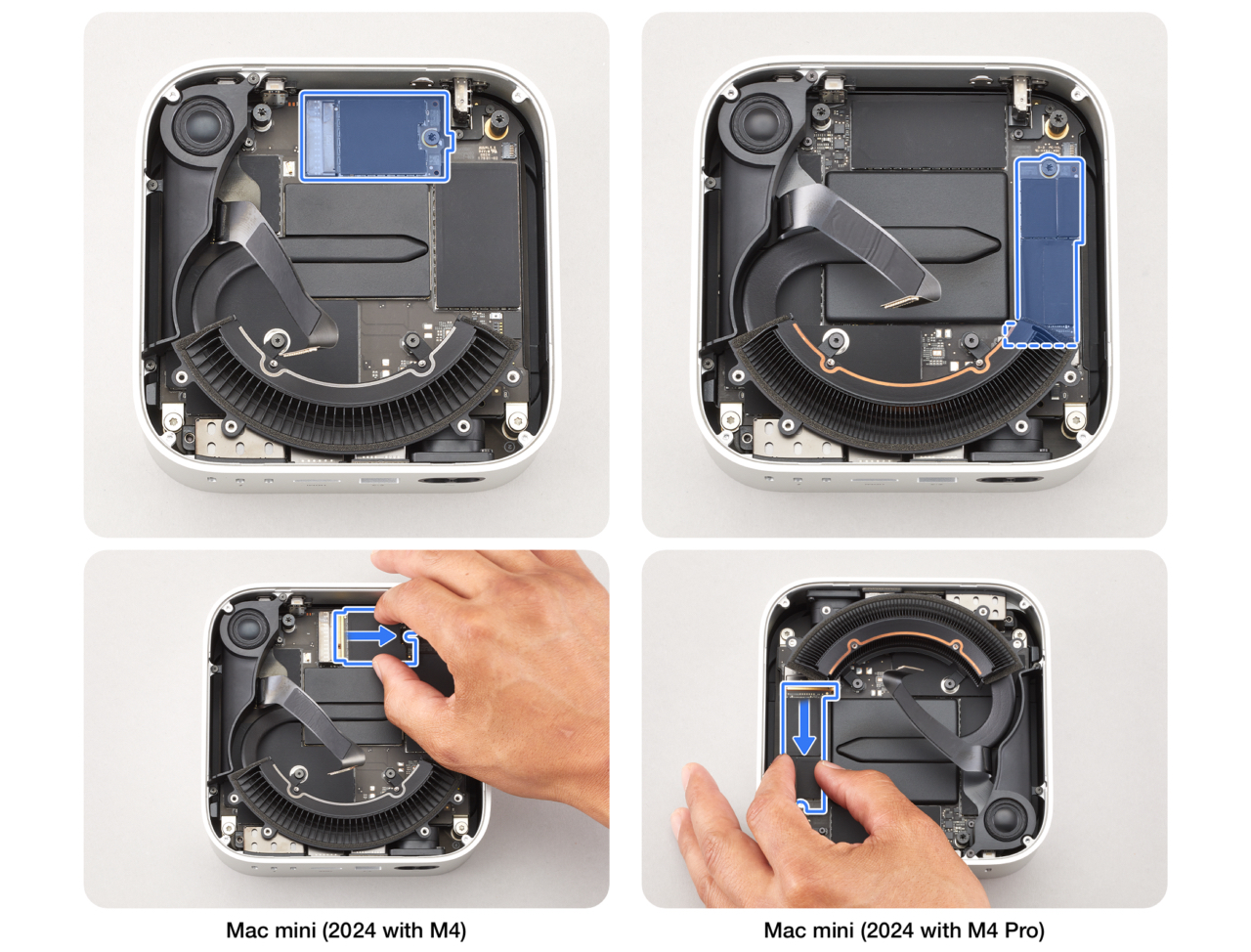 Mac mini (2024 with M4/ Pro)のSSD Module