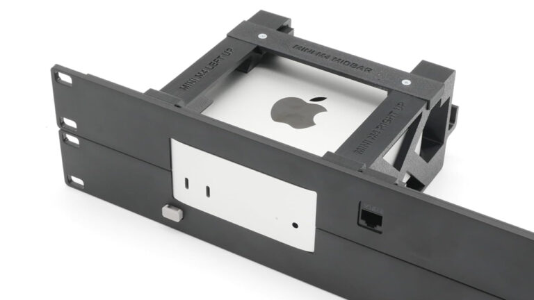 Apple Rack Mount Pc Rear View サーバーラックにMac mini (2024)を収納しフロントパネルから電源ボタン操作も可能なラックマウント「Rack mount for ...
