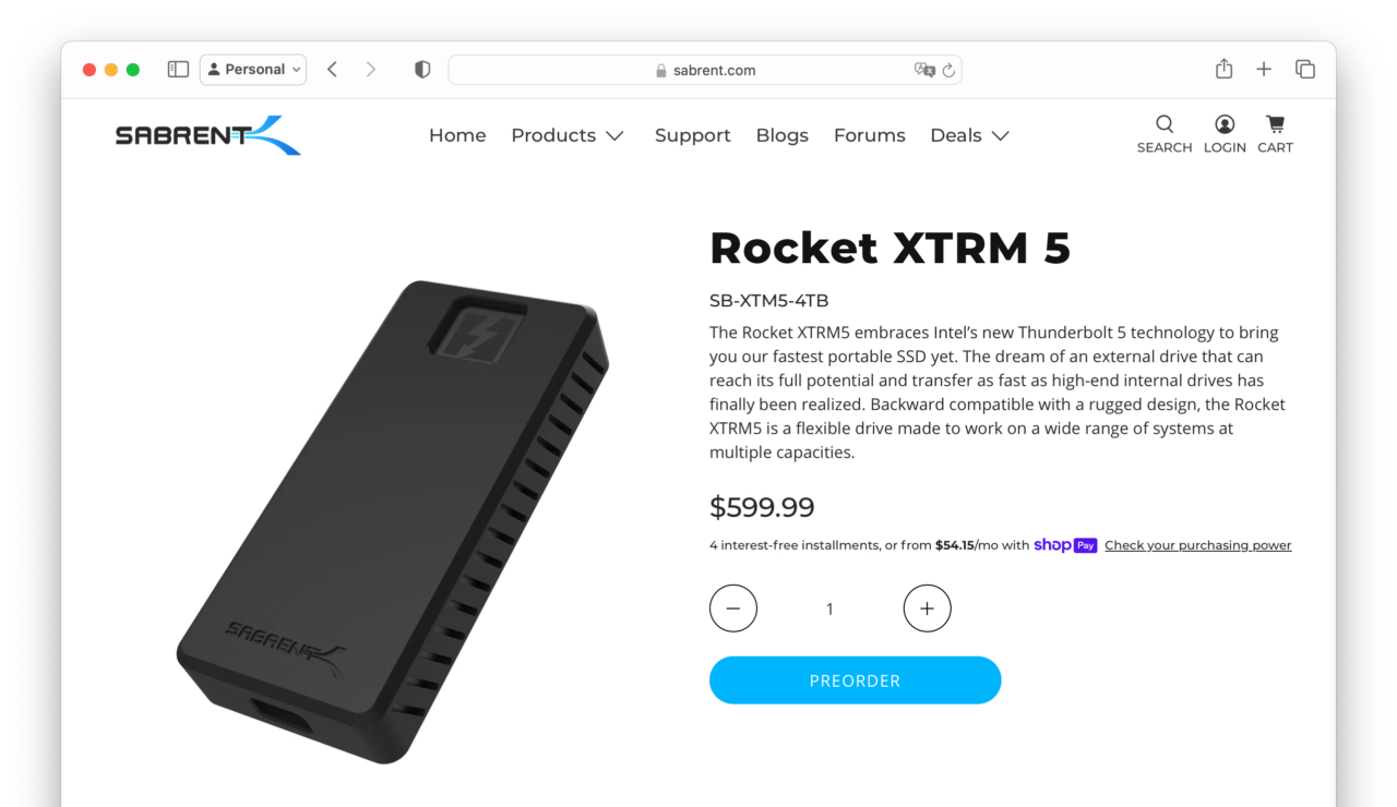 Rocket XTRM 5 (SB-XTM5-4TB)