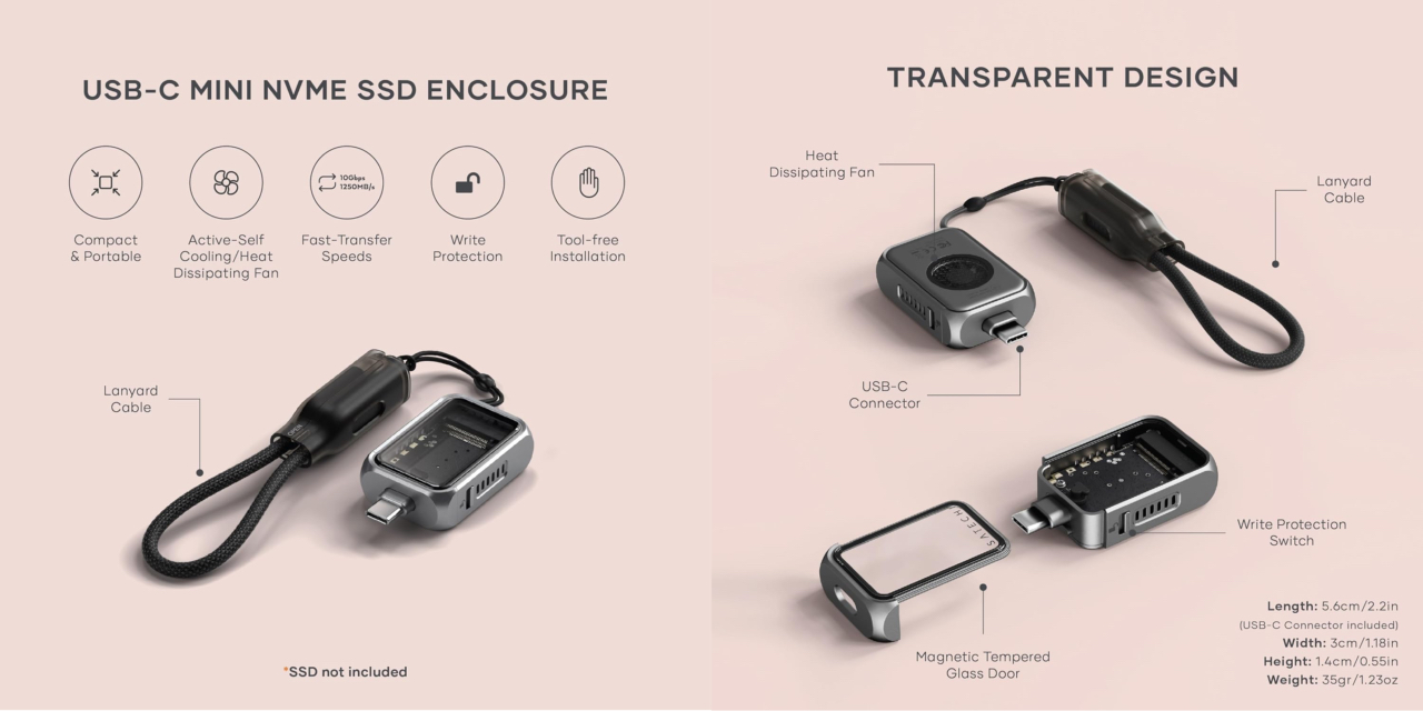 Satechi Mini M.2 NVMe SSD Enclosure