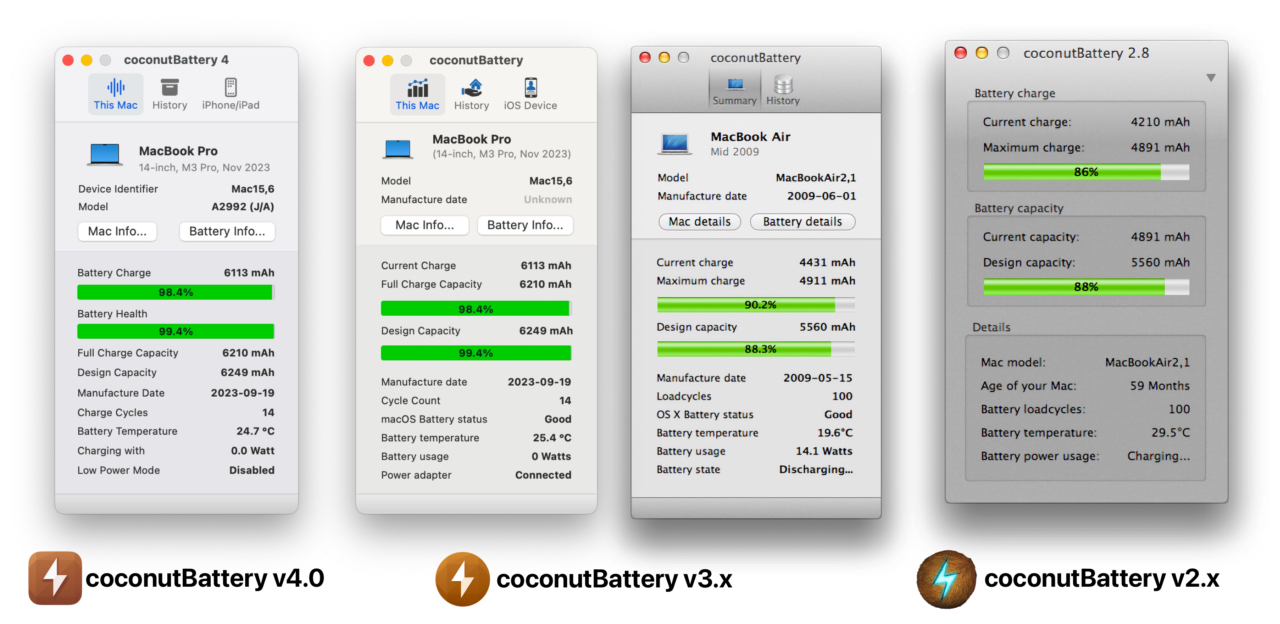 coconutBattery v4.0