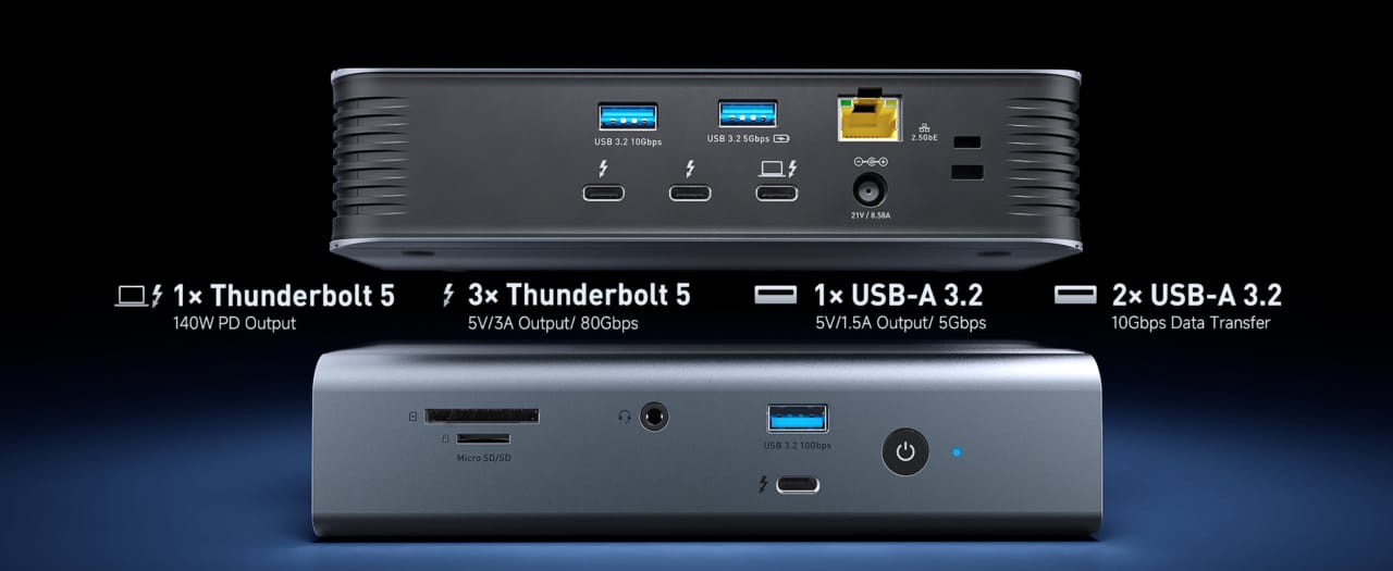 Cable Matters 11-in-1 Thunderbolt 5 Dock