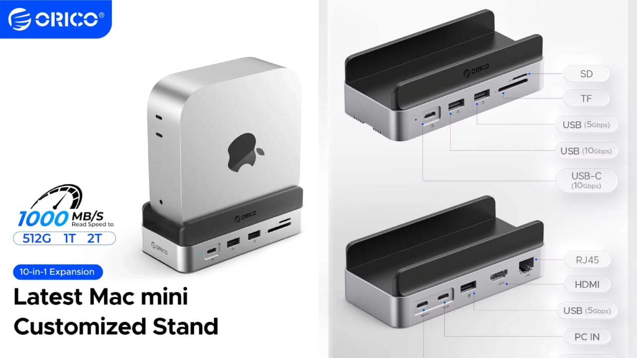 Orico MiniDock for Mac mini M4