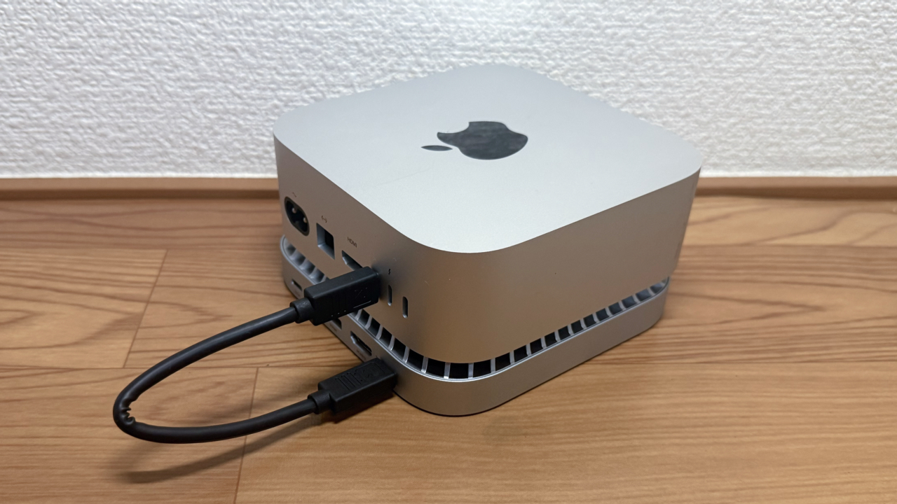 RayCue Mac Mini M4 Standのホスト接続用USB-Cケーブル