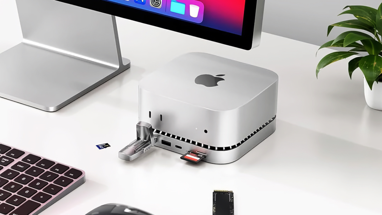 RayCue New M4 2024 Mac Mini Hub and Stand