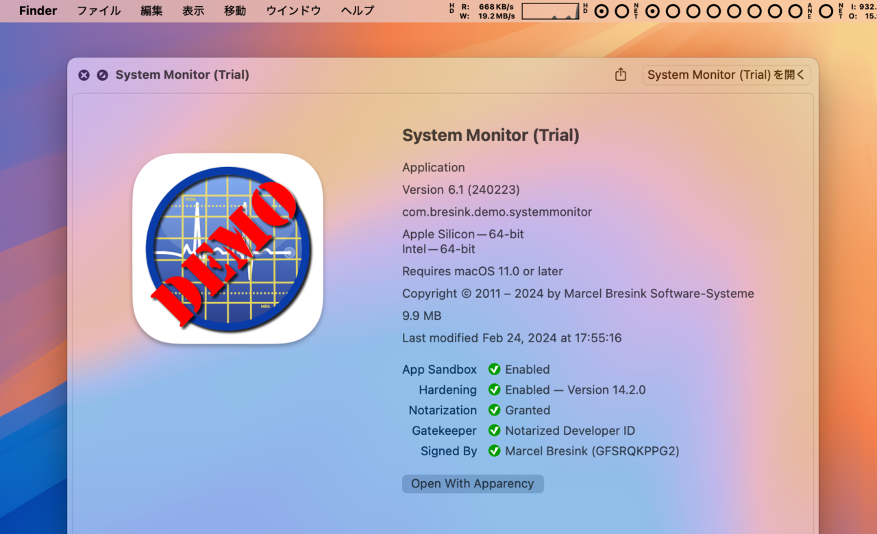 System Monitor Demo