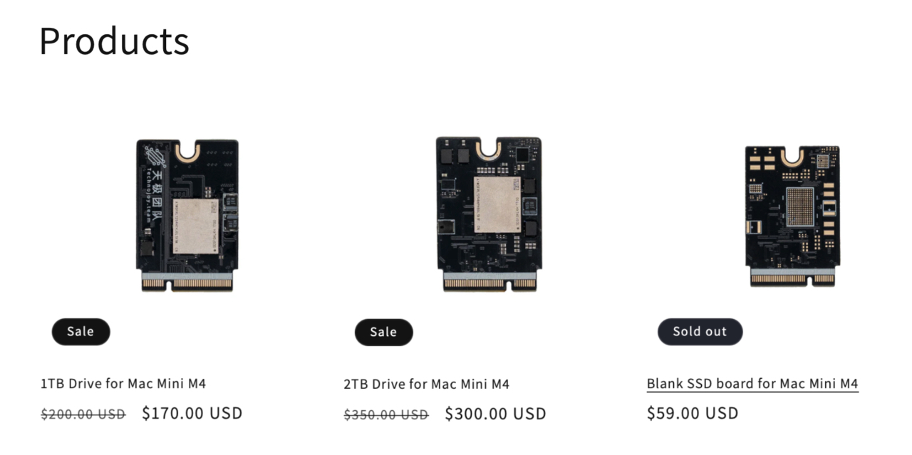 M4-SSD 2TB Drive for Mac Mini M4