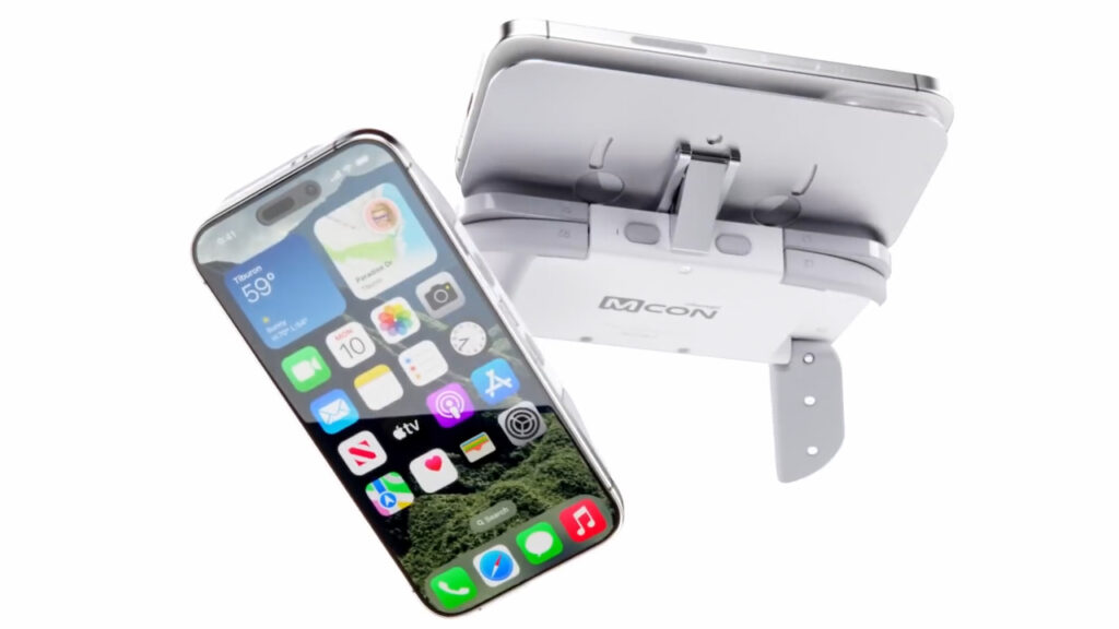 iPhoneにMagSafe接続できるスライド式のモバイルゲームコントローラー「MCON Controller」がKickstarterで発売 ...