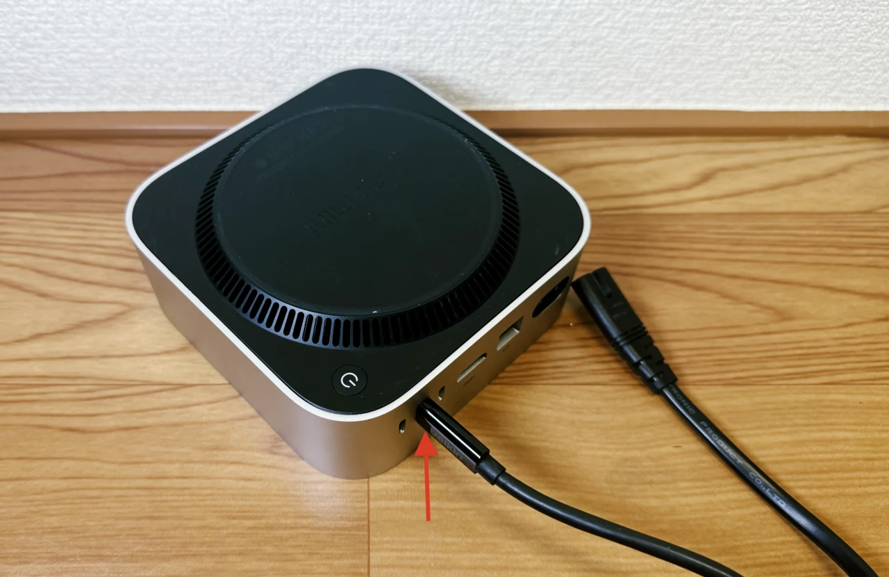 Mac mini (2024)のDFUポート