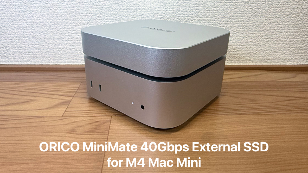 ORICO MiniMate 40Gbps External SSD for M4 Mac Mini