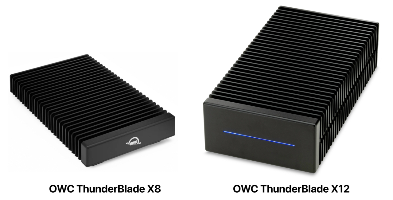 OWC ThunderBlade X8とX12