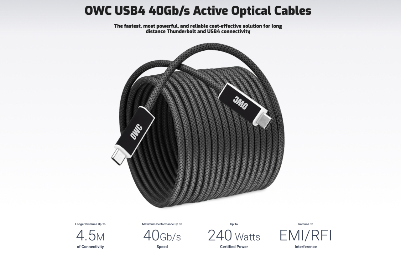 OWC USB4 40Gb/s Active Optical Cable