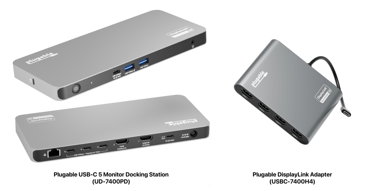 Plugable DisplayLink Adapter (USBC-7400H4)