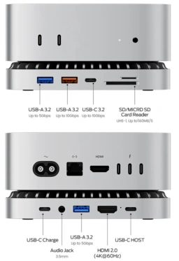 RayCue Mac Mini M4 Stand with SSD Enclosure