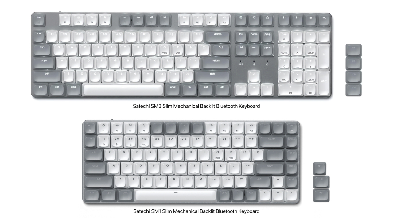 Satechi SMx Slim Mechanical Backlit Bluetooth Keyboard