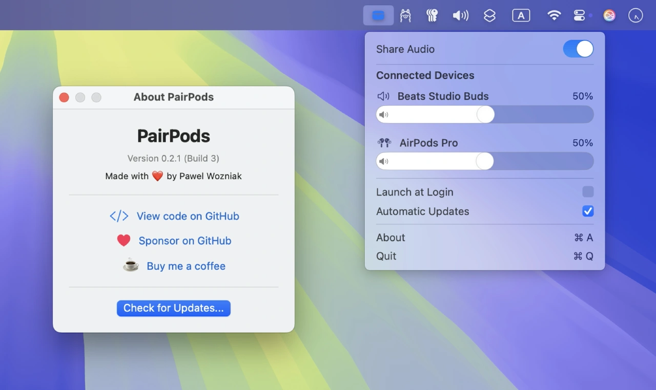 PairPods v0.2.0