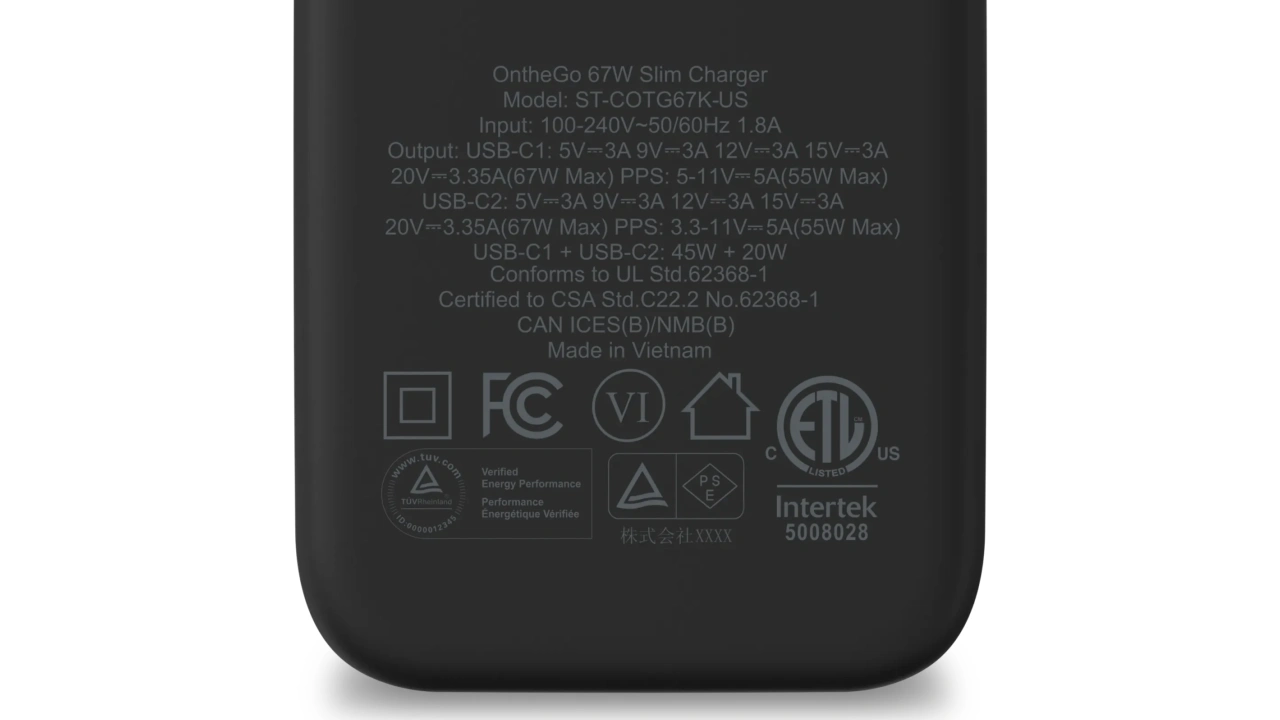 Satechi OntheGo™ 67W Slim Wall Charger