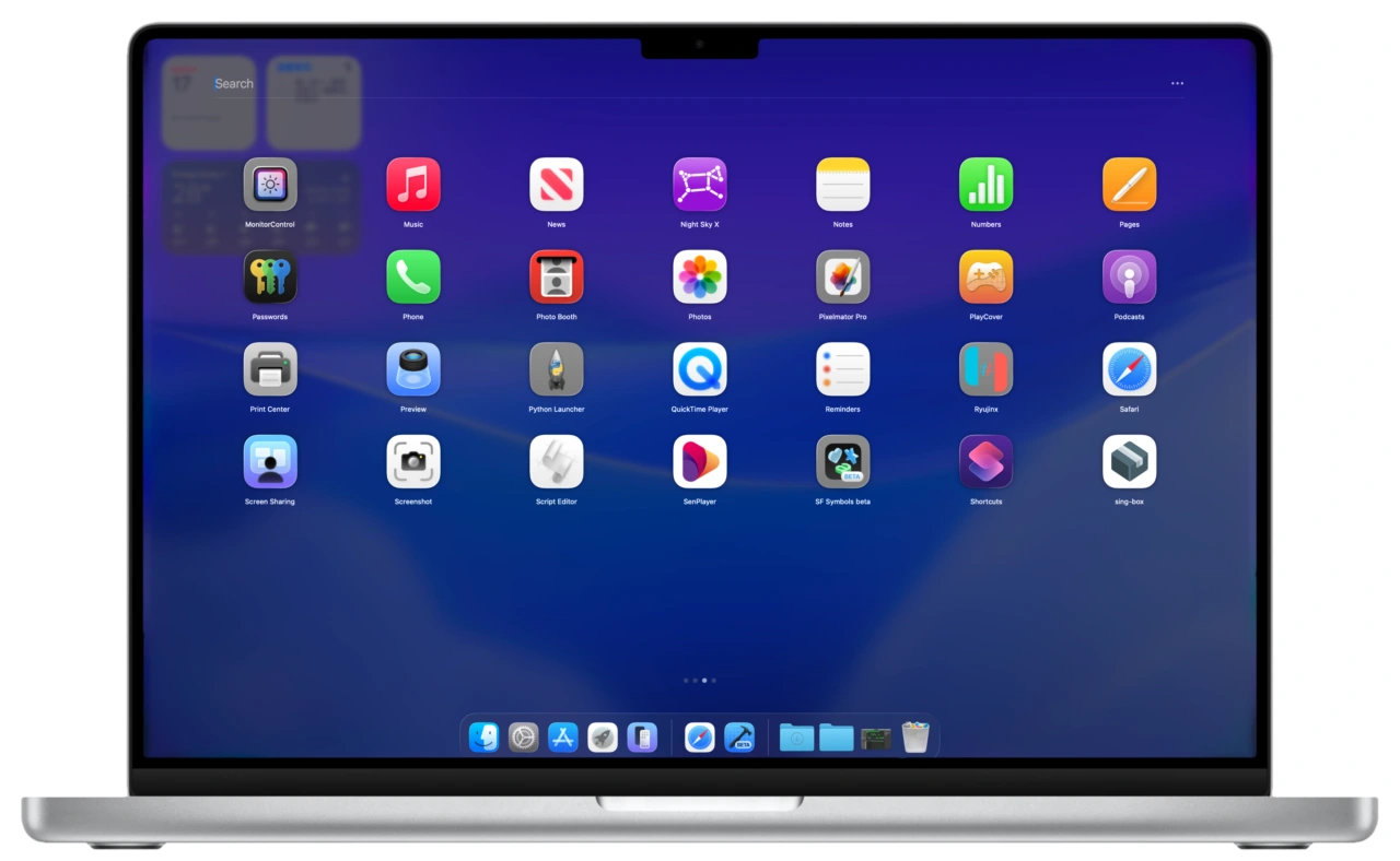 LaunchNowのフルスクリーンスタイル