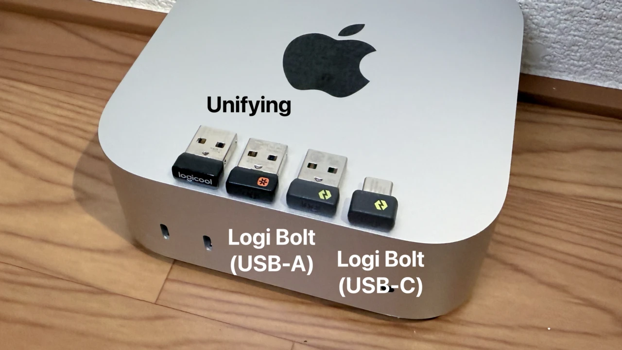Logitech RFレシーバーとUnifying、Logi Bolt