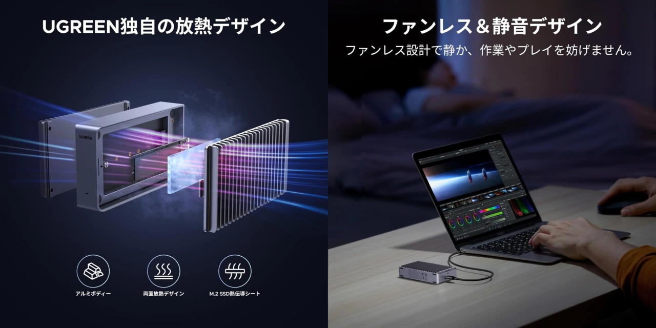 UGREEN M.2 SSD 外付けケース