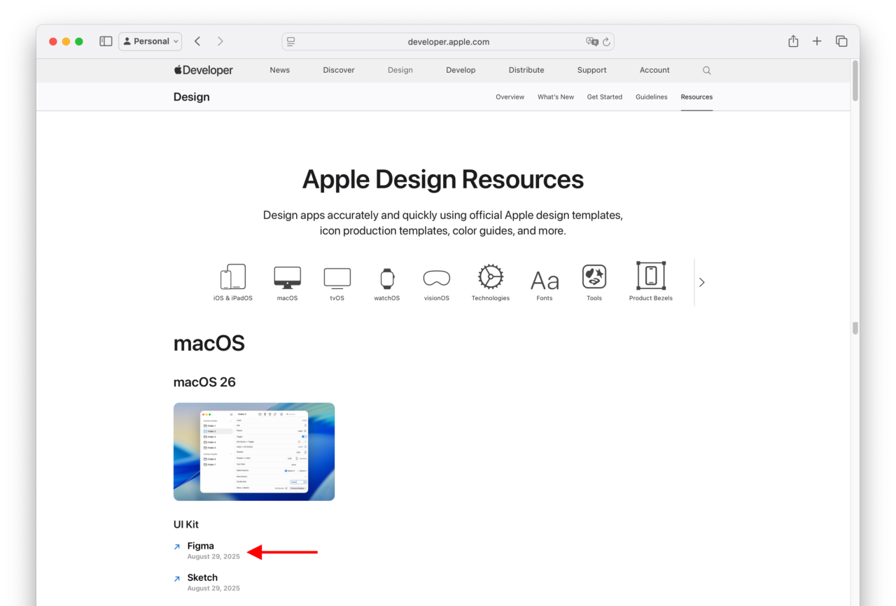 Apple Design Resources - macOS 26