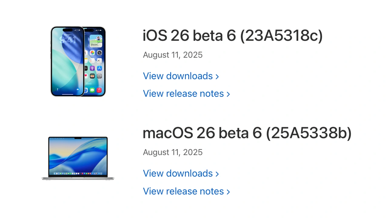 macOS 26 Tahoe Beta 6