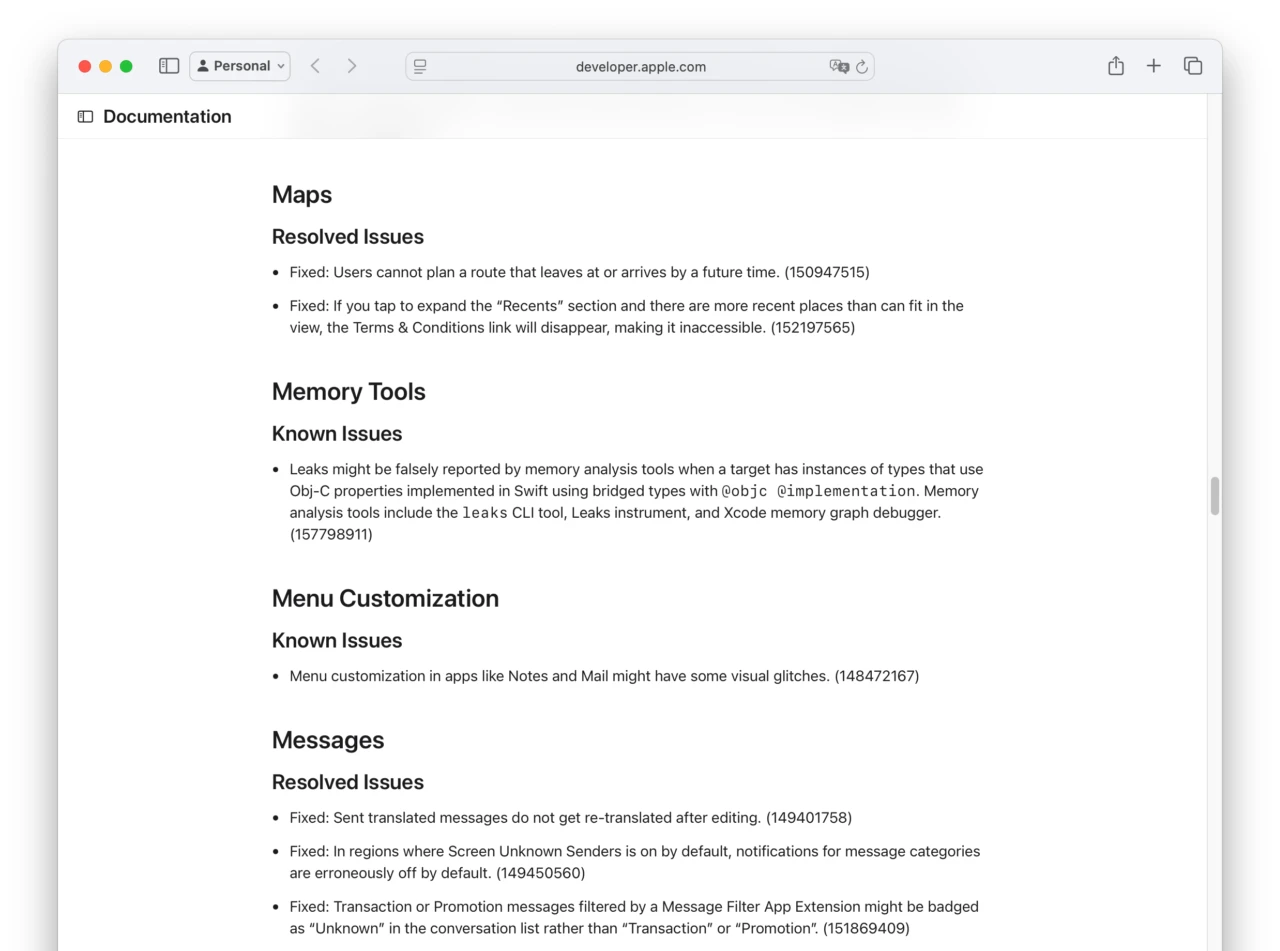 macOS Tahoe 26 Beta 7 Release Notes